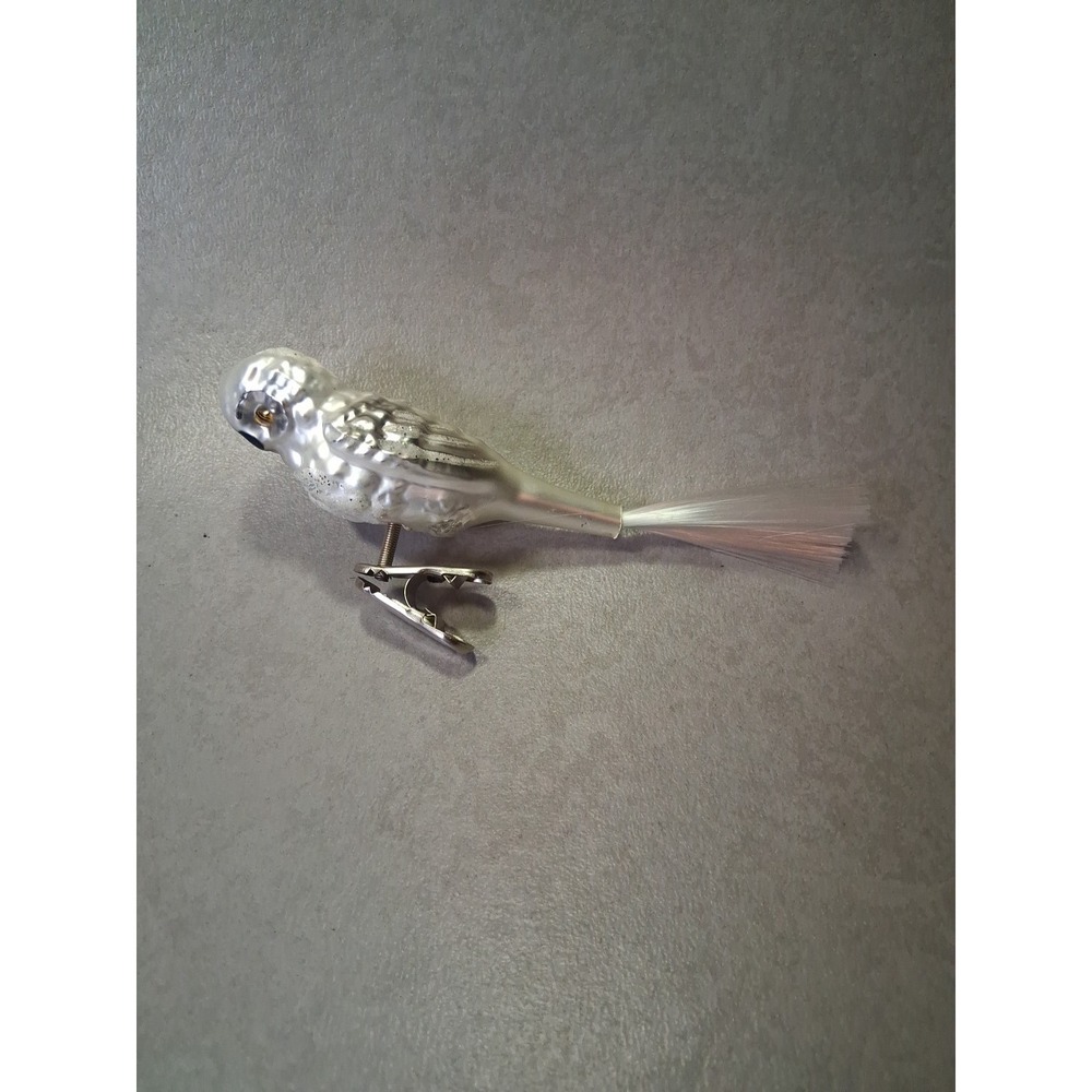 Antique Clip-on Owl Mercury Glass Bird Christmas Ornament 🦉